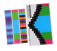 Toyvian 1sheet Kalimba Note Stickers for Beginners Practical Scale Decals for Thumb Piano Music Note Labels Easy to Use Compatible Key Key Kalimbas