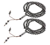 Toyvian 2 Pack 99 Bead Acrylic Tasbih Prayer Beads for Men and Women Islamic Rosary Dhikr Necklace with Elegant Middle Eastern Design, Focused Meditation Accessory for Ramadan and Eid