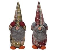 Toyvian 2 Pack Swedish Handmade Plush Gnomes 12 Inch Christmas Gnome,Christmas Decoration Ornaments Day Gifts Lucky Swedish Gnomes Tomte