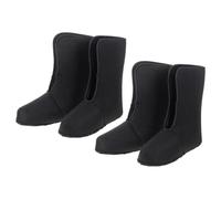 Toyvian 2 Pairs Men's Insulated Snow Boot Liners Black Size 44 Plush Thermal Replacement Liners for Winter Hiking and Cold Weather Performance with Oxford Cloth Material