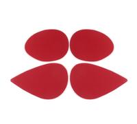 Toyvian 2 Pairs Silicone Non Slip Shoe Sole Protectors for Women Self-adhesive High Heel Pads with Wave Pattern for Anti-slip Grip Shock Absorption Noise Reduction Red