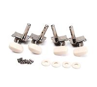 Toyvian 2 Pairs Ukulele Tuning Pegs Machine Heads Long Shaft and Square Flat Head, Precision A-23 Model, Compatible Ukulele Accessories for Acoustic and Folk Instruments, Replacement