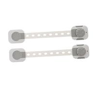 Toyvian 2 PC Child Security Lock for Appliance Doors and Cabinet Door, Multifunction Protective Wardrobe Lock in Abs Plastic, Biscuit Shape Designed for Baby and Children Safety with Anti