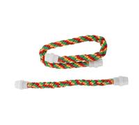Toyvian 2 PCS Cotton Rope Bird Perch for Parrot Cage Bite Resistant Paw Grinding Stand and Climbing for Parakeets Budgies Cockatiels Conures Durable Chewable Perch Set