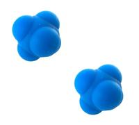 Toyvian 2 pcs Hexagonal Reaction Silicone Ball Agility Training Tool for Reflex Improvement Hand Eye Coordination Speed Reaction for Athletes Rehabilitation