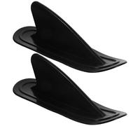 Toyvian 2 Pcs Inflatable Boat Tail Rudder Fin for Inflatable Surfboards and Paddle Boards, Detachable Black Pvc Surfboard Tail Rudder to Increase Stability, for Small Boats and Stand-up