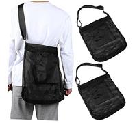 Toyvian 2 Pcs Mesh Mushroom Hunting Bags with Adjustable Shoulder Strap Ventilated Foraging Bags for Fresh Mushroom Picking Outdoor Storage for Camping and Hiking