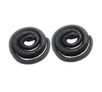 Toyvian 2 Pcs Realistic Black Snake Halloween Party Decorations Scary Desktop Adornments for Pranks and Horror Events Soft Rubber Simulation Models