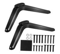 Toyvian 2 Pcs Tv Mount Bracket Plastic Tv Pedestal Stand with Screws Stable Support for and LCD LED Screens Space-saving Design Easy Installation