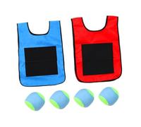 Toyvian 2 Set Sticky Ball Game for Dodgeball Toss and Catch Set with Sticky Vests Promotes Coordination and Active Play for Parent Interaction Indoor and Outdoor Fun