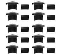 Toyvian 2 Sets 12Pcs Plastic Billiard Table Pocket Liners Accessories Kit for 45X25Cm Mini Pool Table Corner Pads and Hole Liners for ’S