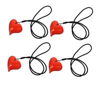 Toyvian 2 Sets Baby Stroller Blanket Clips Heart Shape Blanket Holders Anti-Kick and Privacy Cover Clips Secure Fasteners for Pram and Pushchair Red Easy to Use at Home or Outside
