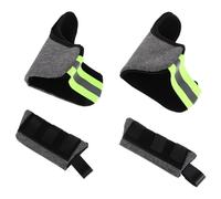 Toyvian 2 Sets Grey Forearm and Underarm Crutch Covers with Cushioned Non-Slip Grip Pads, Breathable Soft Washable Crutch Hand Grip Sleeves for Mobility Aid Accessories