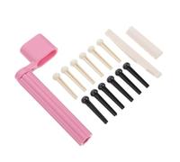 Toyvian 2 Sets Guitar Bridge Pin Kit String Winder for Acoustic Guitar Includes Saddle and Nut Bridge Pins for String Changing Random Color