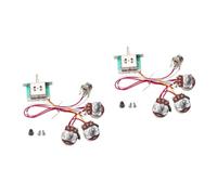 Toyvian 2 Sets Guitar Wiring Harness 5 Way Switch 1 Volume 2 Tone Pot Jack 500k Kitgu101