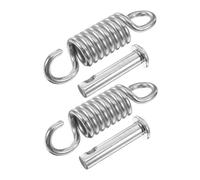 Toyvian 2 Sets Heavy Duty Swing Hangers Hooks with Shock-reducing Springs and Precision Pins Suspension Kit for Porch Swings Hammocks Hanging Chairs Indoor and Outdoor Use