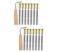 Toyvian 2 Sets Metal String Tuning Pin Wrench for Lyre Harp Professional Repairing Tool Lyre Tuning Wrench Instrument Part Accessories