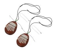 Toyvian 2 Sets Portable Kalimba Thumb Piano with Water Drop Design Sound Mini Finger Piano for Beginners and Music Lovers Stylish Musical Instrument Collection