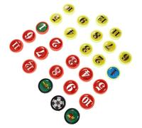 Toyvian 2 Sets Replacement Player Magnets for Soccer Board Durable Magnets for Football Training Enhance Team Performance with Easy Adjustments for and Match Tools