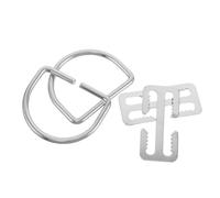 Toyvian 2 Sets Stainless Steel Diving Weight Belt D-ring with Secure Weight Stability and Corrosion Resistance, Fits 51mm 2 Inch Webbing for Snorkeling and Diving Gear Accessories