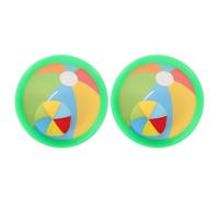 Toyvian 2 Sets Sticky Ball Catch Game: Toss And Catch Ball Set With Paddles For Kids - Outdoor Fun Parent-Child Interactive Toy For Teamwork Coordination Skills