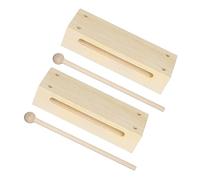 Toyvian 2 Sets Wooden with Mallets Hand Percussion Instruments for Music Education for Adults Enhance Sound Rhythm Performances