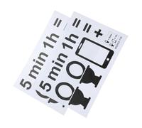 Toyvian 2 Sheets Black Warning Decals Toilet Lid Stickers Adhesive Bathroom Wall Signs for Public Restroom Decor and Polite Reminder to Avoid Mobile Phone Use