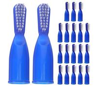 Toyvian 20 Pack Prison Toothbrushes Mini Toothbrush for Oral Cleaning Soft Bristles Manual Toothbrush with Large Brush Head and Finger Grip for Correctional Facilities and Detention Centers