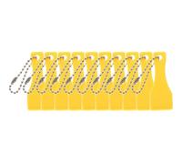 Toyvian 20 Pcs Lottery Scraper Tools Plastic Ticket Scratcher with Ergonomic Shape and Compact Size for Easy Use on Lottery Tickets and Sticker Removal