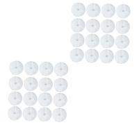 Toyvian 200pcs Ear Wax Candle Drip Protectors Beeswax Safety Discs Reflective Easy Storage for Silver