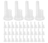Toyvian 200Pcs Essential Oil Bottle Inner Dropper Caps 18-Thread Aluminum Sealing Plugs Compatible with 5-100Ml Bottles for Aromatherapy and Oil Storage