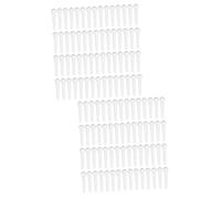 Toyvian 200pcs Guitar Bridge Acoustic String Nails for Folk Guitars Easy to Install Bridge Pegs White Replacement for
