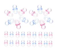 Toyvian 200pcs Mini Pacifier Charms Kawaii Jewelry Making Charms for Gender Reveal Parties Shower Table Scatter