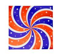 Toyvian 200pcs Oil-Proof Paper Napkins with American Style Classical Star and Strips Pattern, Odorless Sandwich Wraps and Chips Paper Pads for Home and Reception Use