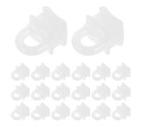 Toyvian 200pcs Plastic Curtain Track Roller Hooks White for Curtain Gliders, Easy Installation and Wear Resistant Window Rail Accessories Suitable for Home Improvement and Living Rooms