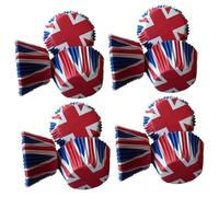 Toyvian 200pcs Union Jack Paper Baking Cups Disposable Cupcake Liners for Christmas Baking Party Decorations