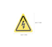 Toyvian 200pcs Yellow Triangle Danger Sign Self Adhesive Sticker for Power Distribution Cabinets Waterproof and Scratch-resistant Electrical Warning Label Suitable for Indoor and Outdoor