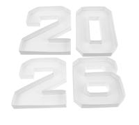 Toyvian 2026 Graduation Season Number Shaped Candy Box for Treats and Strawberries, Sturdy Cardboard Fillable Number Box with Unique Design, Easy to Clean for Office Sharing and Outdoor