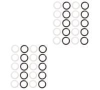 Toyvian 20pairs Tuning Peg Washers Portable Guitar Spacer Accessories for Improved Sound and Playability Easy Replacement for Guitar Maintenance