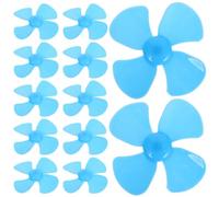 Toyvian 20pcs 60mm Plastic Mini Propellers with 1.5mm Hole Lightweight Four-leaf Fan Blades for DIY Crafts Model Airplanes and Rc Boats to Maximise Airflow