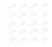 Toyvian 20pcs Acrylic Shelf Labels: L Shape Price Holders Mini Clear Sign Display Holder Plastic Price Label for Retail Store Shelves, Library, School, Home, Office 2. 36 X 1. 57 X 1. 18 Inches
