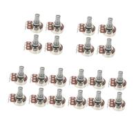 Toyvian 20pcs Audio Potentiometer Bk Guitar Potentiometers for Volume and Tone Control Shaft Linear Taper Guitar Repair Kit and Accessories