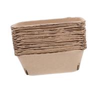 Toyvian 20Pcs Biodegradable Paper Berry Basket Fruit Container Multi-use Vegetable Tray for Fresh Produce Storage Picnic and Household Snack Holder