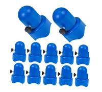Toyvian 20pcs Blue Trampoline Pole Caps Protective End Covers Collision Design for Safety Fit for Standard Trampoline Net Poles Easy Installation Indoor Outdoor Use