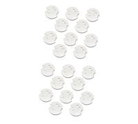 Toyvian 20pcs Boy Girl Socket Abs Outlet Protectors for French Sockets Strong Adhesive Safety Essential for Homes Young Boys and Girls