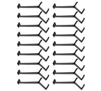 Toyvian 20pcs Branch Spreader for Fruit Trees with Flexible Pe Material, Black Adjustable Bending Clamps for Training and Pruning Tree Branches in Garden