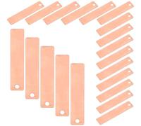 Toyvian 20pcs Copper Strip for Saltwater Battery DIY Materials, Reusable Copper Electroding Strips with User Manual, Easy Science Experiment Setup for School and Home Use