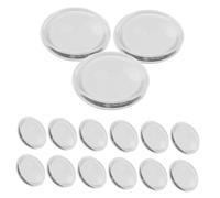 Toyvian 20pcs Eyelash Extension Silicone Lash Pads 4cm Large Round Eyelash Holder Pallet for Lash Perming Reusable Eye Pads for Professional Makeup