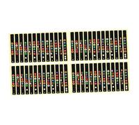 Toyvian 20pcs Fretboard Sticker Decals for Guitar Easy Install Map Labels for Acoustic Electric Instruments Durable for and Mastery