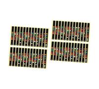 Toyvian 20pcs Fretboard Stickers for Guitar Easy Install Note Decals for Acoustic Labels for Learning Chords and Scales Fits String Instruments